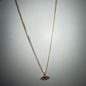 10k yellow gold Cuban chain with 14k pendant